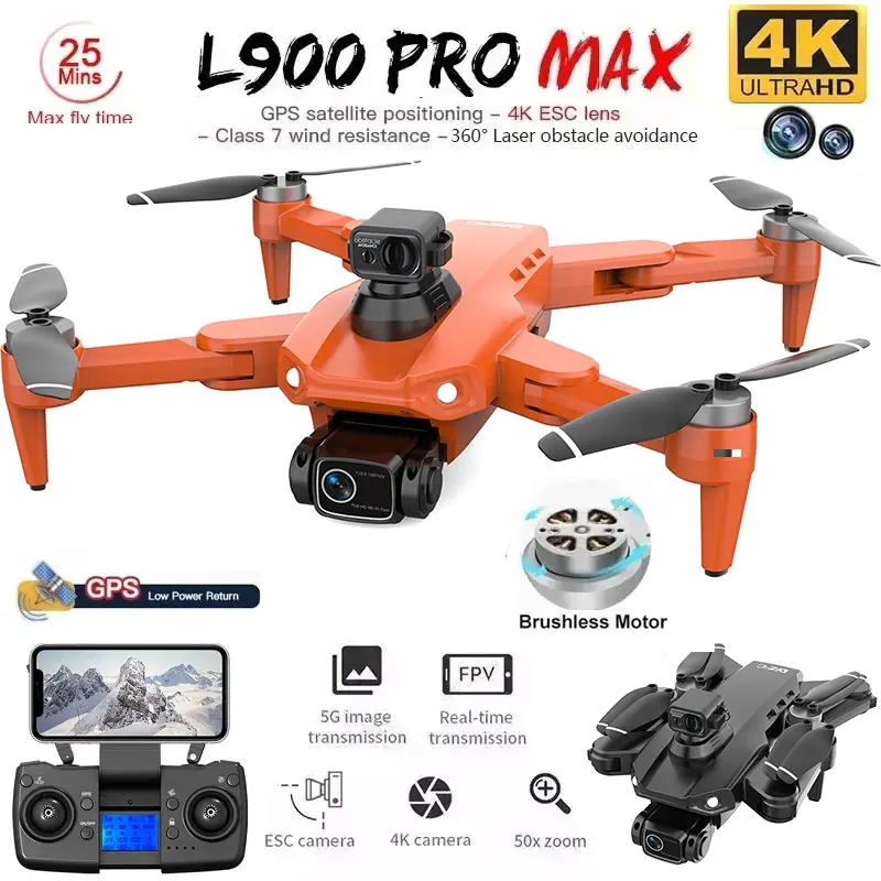 L900 Pro MAX GPS Drone 4K Prof - Drone Ae Rc avaliação e preço