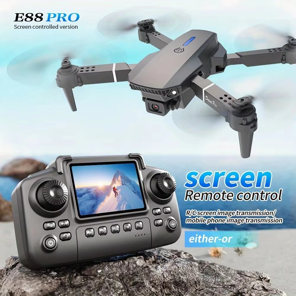 Novo Drone E88 2026 com Câmera - Drone E88 Rc Quadcopter avaliação e preço