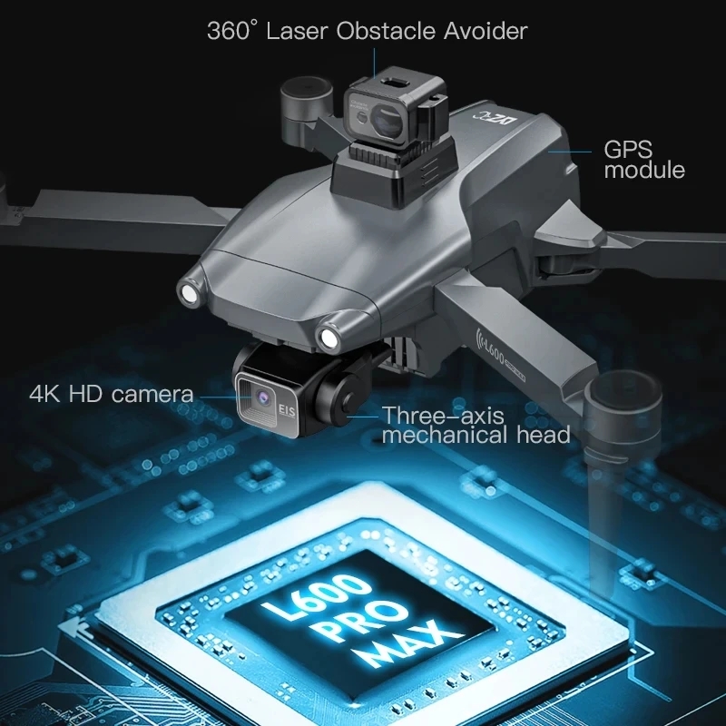 L600 pro max gps drone profiss - Drone Ae Rc avaliação e preço